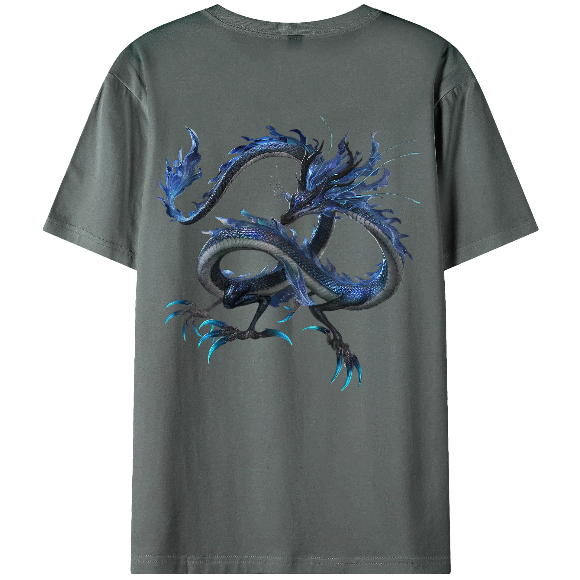 （画像用） Ne Zha 2 ナタ 魔童の大暴れ 綿100％ メンズ半袖Tシャツ（バックプリント） 通気性
